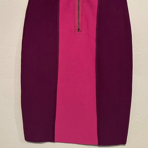 NWT BCBG MaxAzria Women's Aliza Sleeveless Slim Fit Block Colored Dress Size Med - Picture 11 of 16